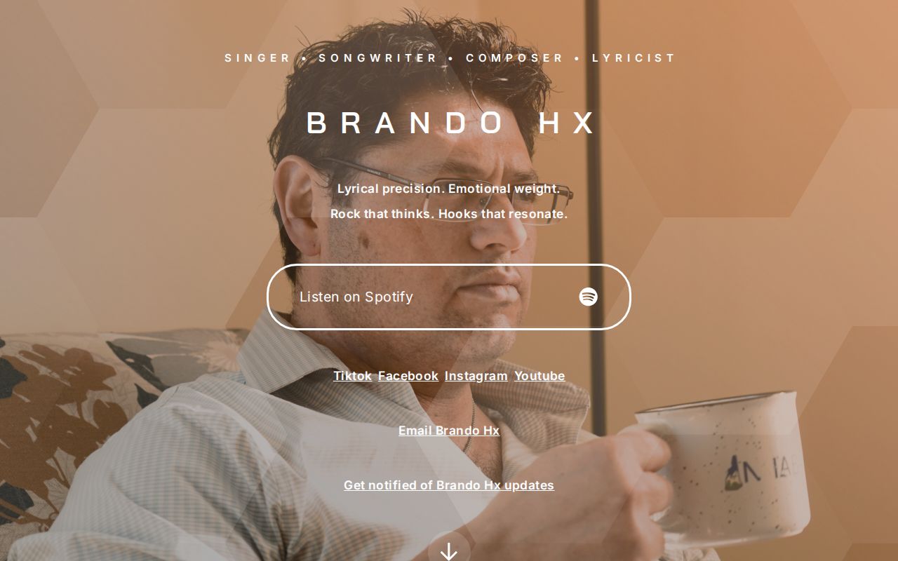 Brando HX | Rock that thinks. Hooks that hit.